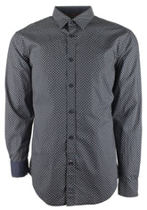 Hugo Boss Men's Big & Tall Ronni Long Sleeve Button Front  Shirt 5XL Dark Blue